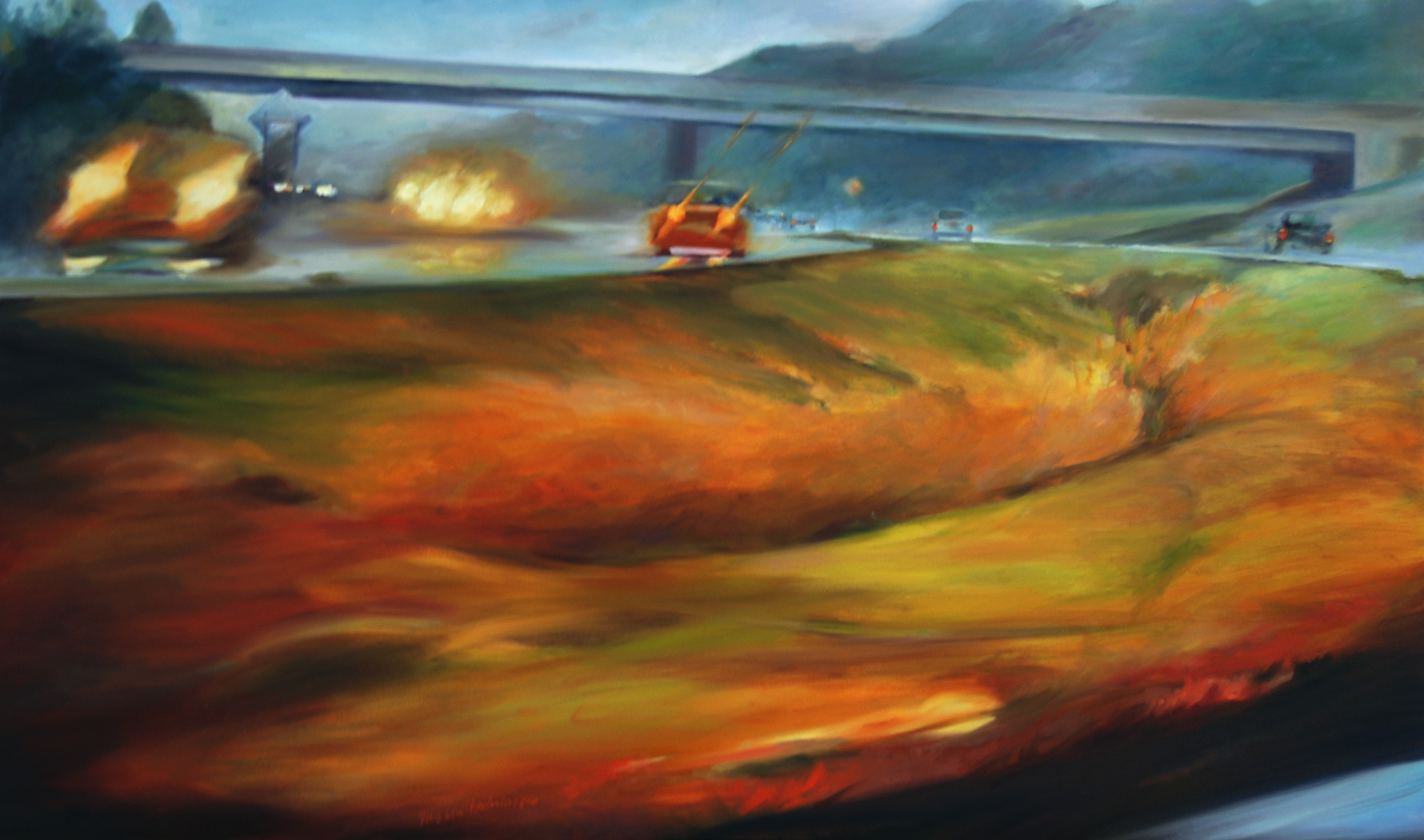 landscape painting by Francene Christianson